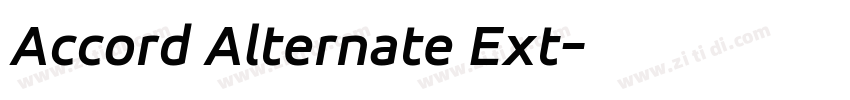 Accord Alternate Ext字体转换